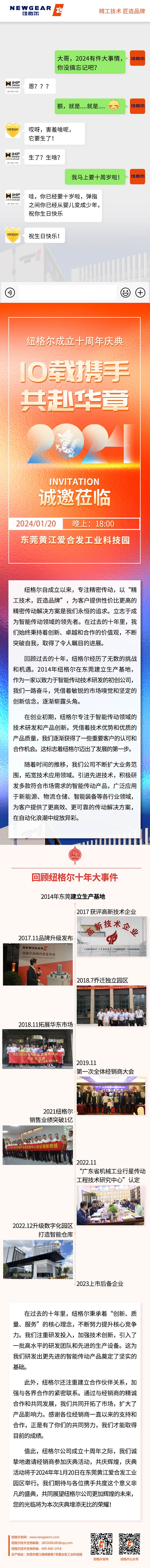 纽格尔：邀请您参加十周年庆典，1月20日不见不散！